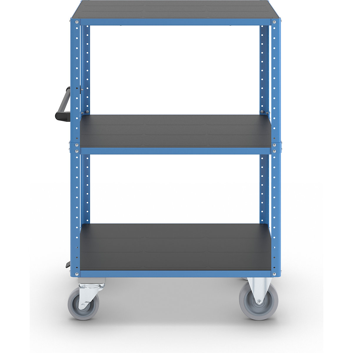 Cărucior etajat CustomLine, deschis pe 4 laturi – eurokraft pro (Imagine produs 7)-6