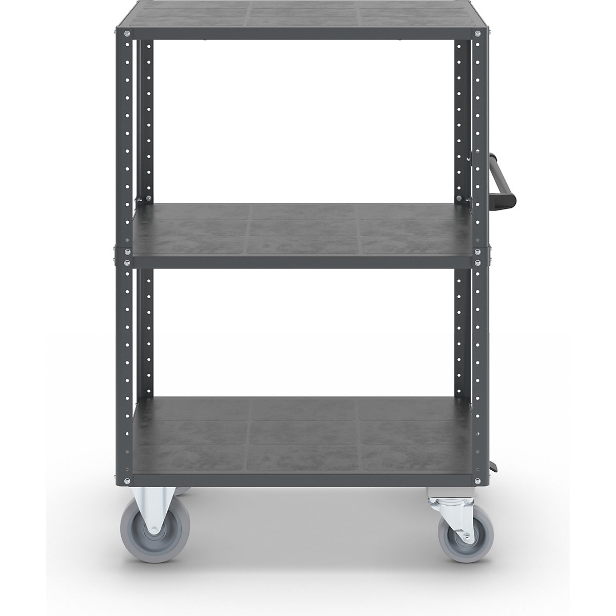 Cărucior etajat CustomLine, deschis pe 4 laturi – eurokraft pro (Imagine produs 9)-8