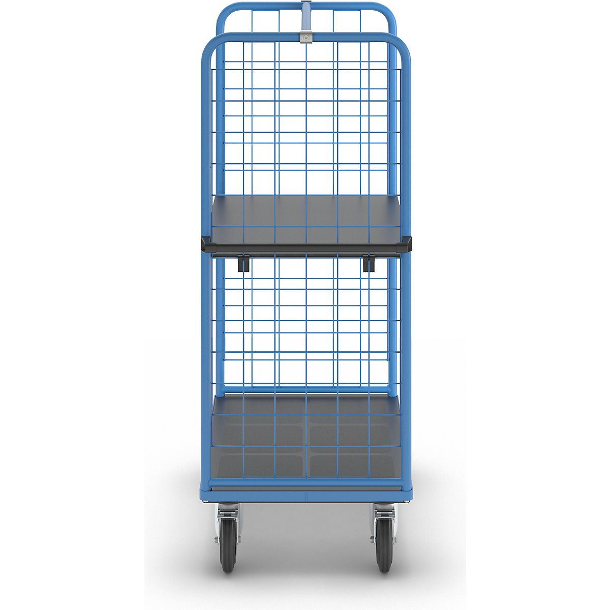 Cărucior etajat cu pereți laterali din grilaj – eurokraft pro (Imagine produs 4)-3