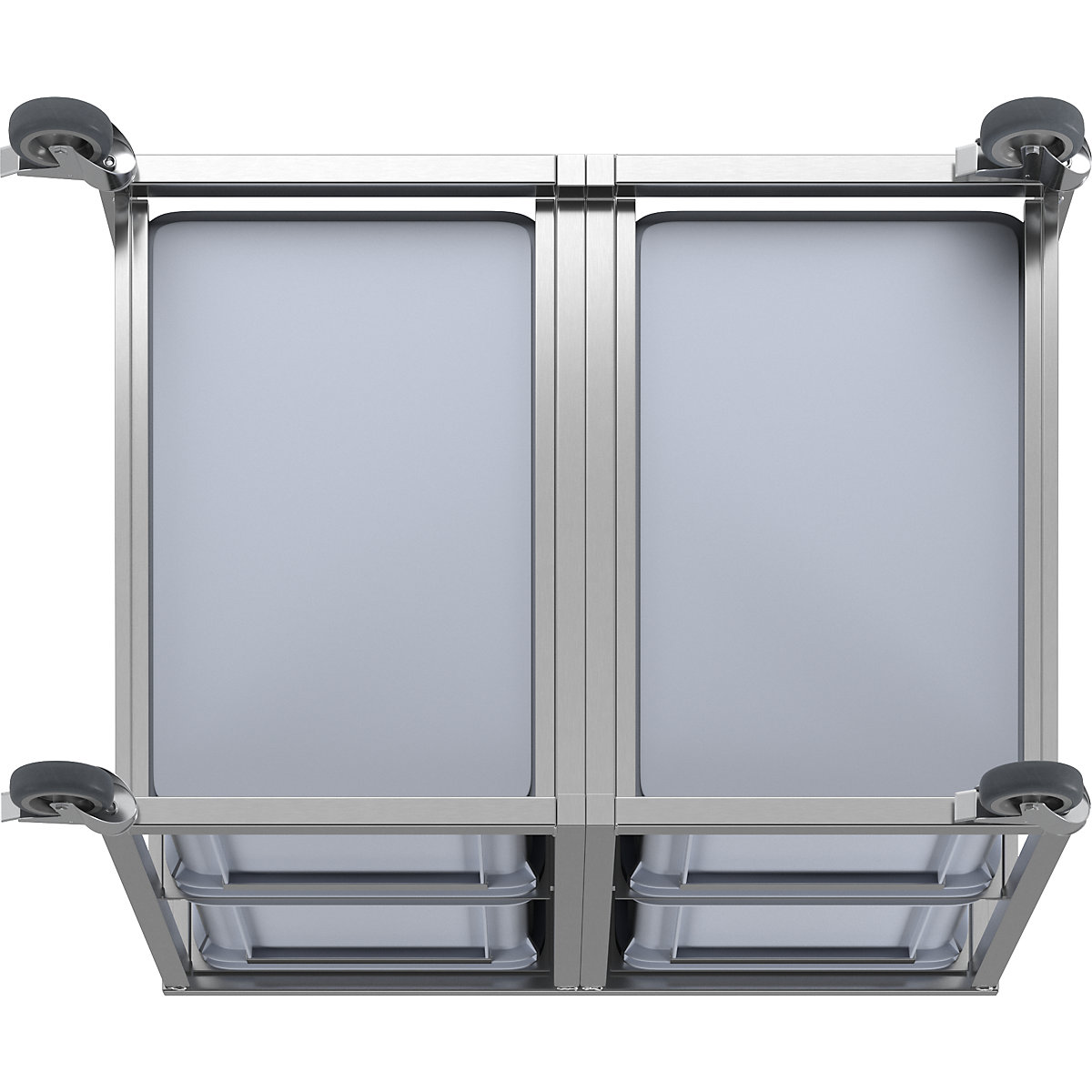 Cărucior din inox pentru recipiente (Imagine produs 6)-5