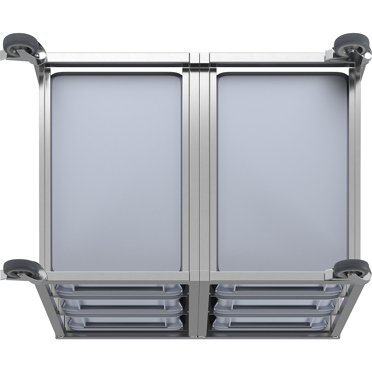 Cărucior din inox pentru recipiente (Imagine produs 5)-4