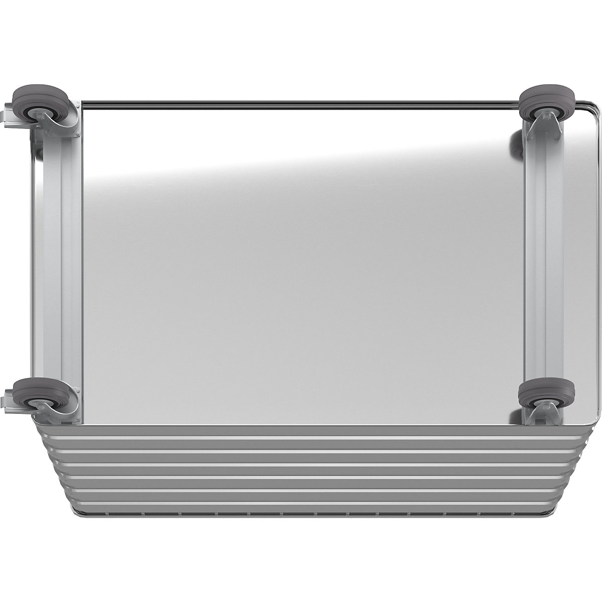 Cărucior tip container din aluminiu, pereți plini – Gmöhling (Imagine produs 7)-6