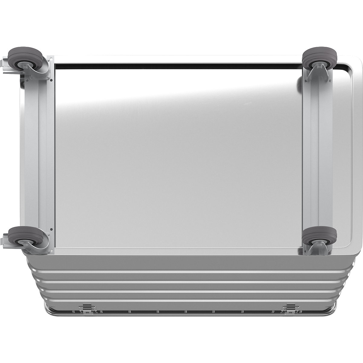 Cărucior tip container din aluminiu, pereți plini – Gmöhling (Imagine produs 7)-6