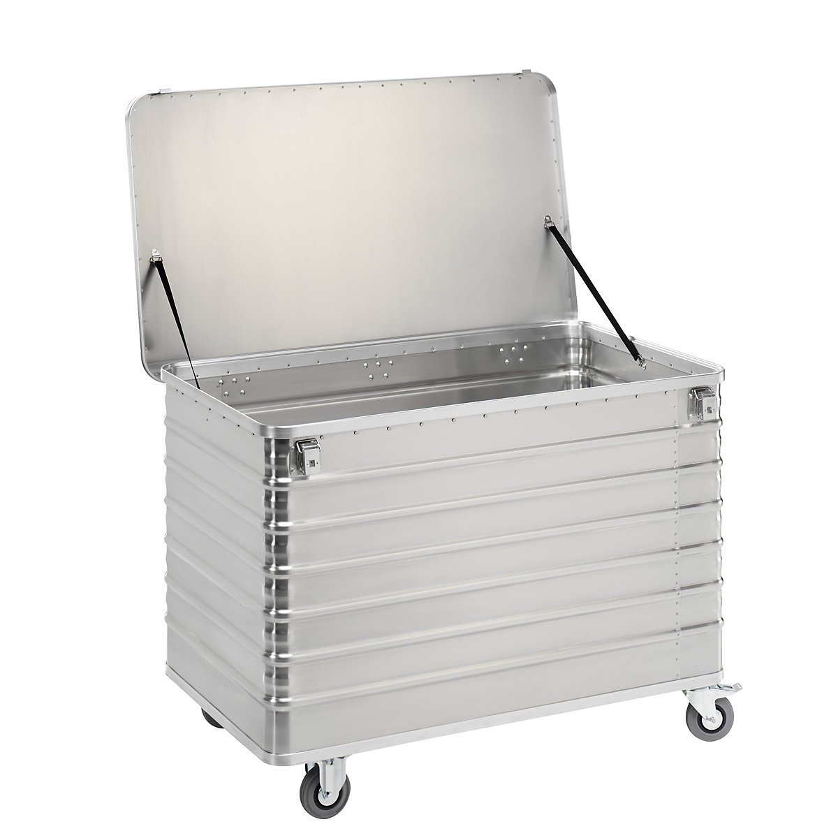 Cărucior tip container din aluminiu, pereți plini – Gmöhling (Imagine produs 8)-7