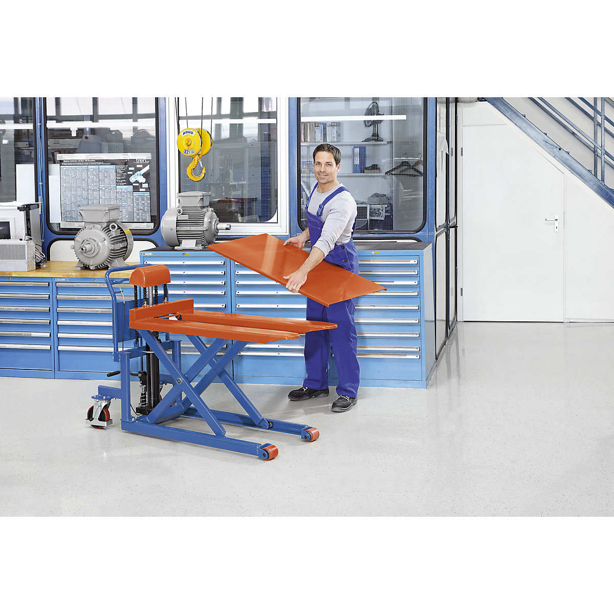 Lage hefwagen met vork, platform (Productafbeelding 2)-1