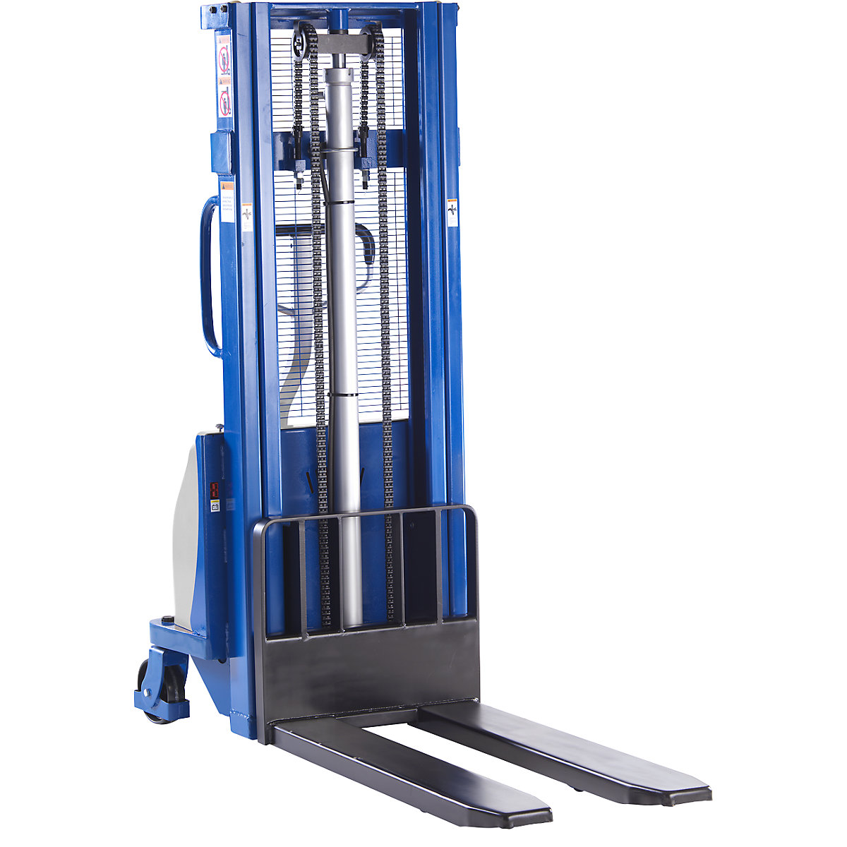 Semi-electric drawbar stacker