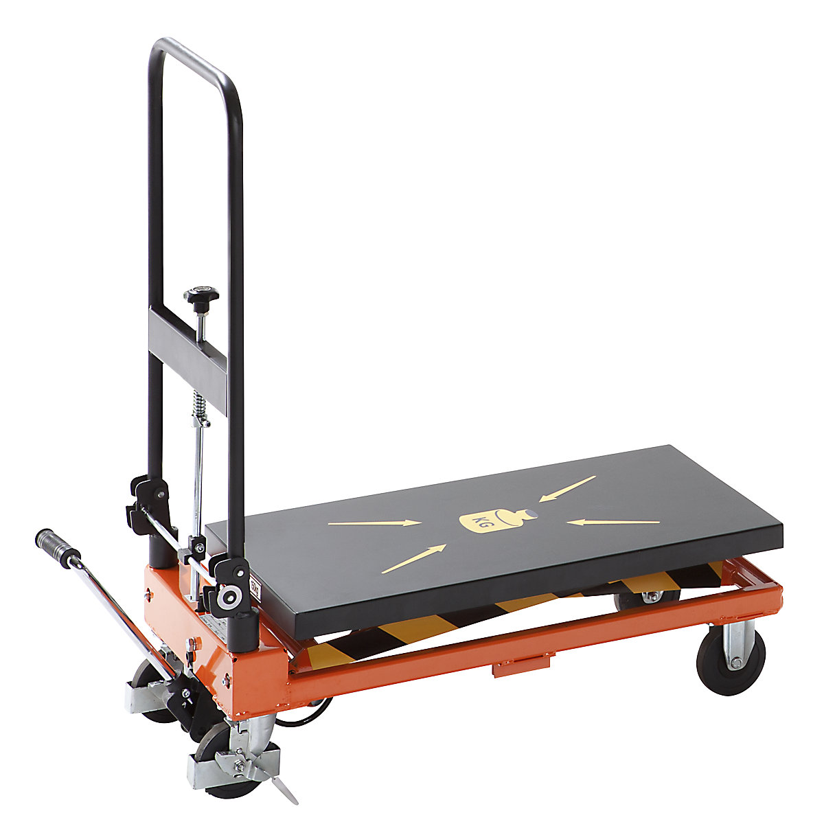 Scissor lift platform truck