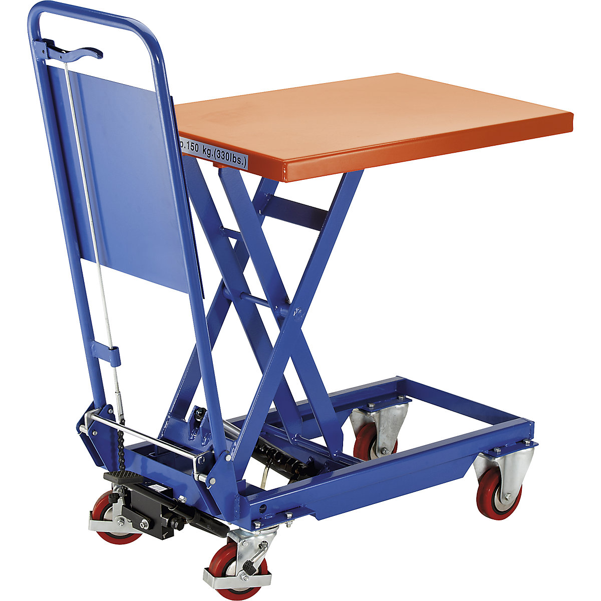 Standard lifting platform trolley