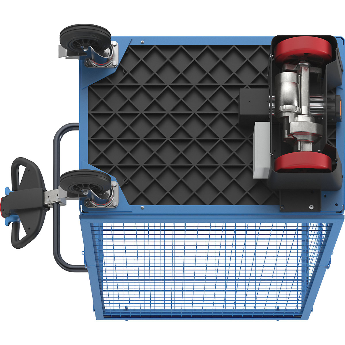 Cărucior etajat cu motor electric – eurokraft pro (Imagine produs 9)-8