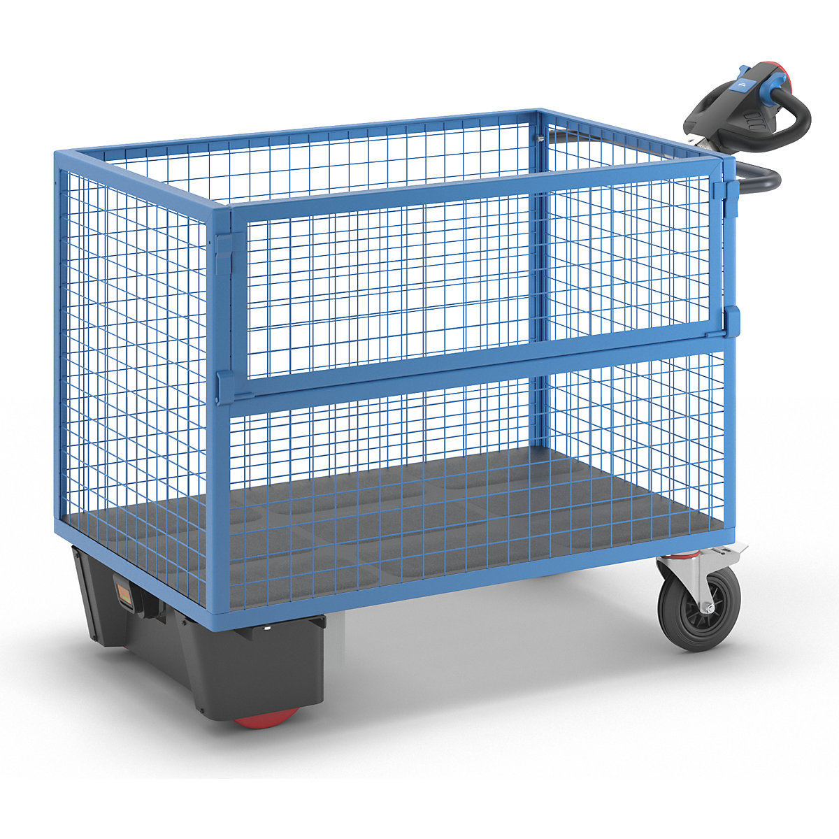 Cărucior tip container cu motor electric &ndash; eurokraft pro