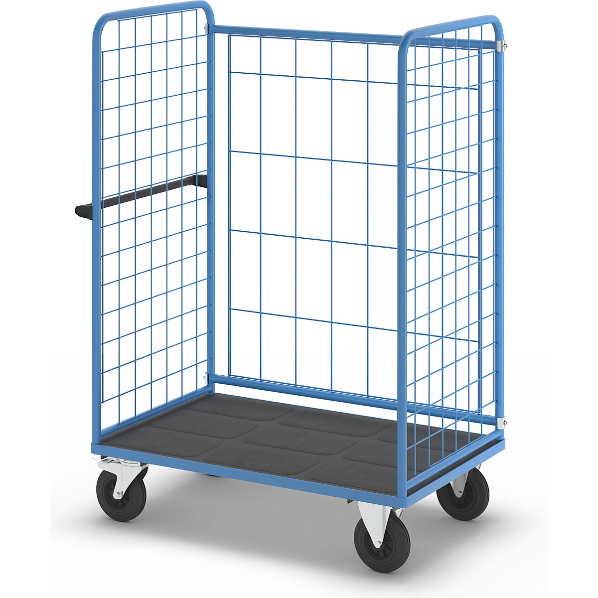 Policový vozík, drôtená mriežka z troch strán – eurokraft pro (Zobrazenie produktu 8)-7