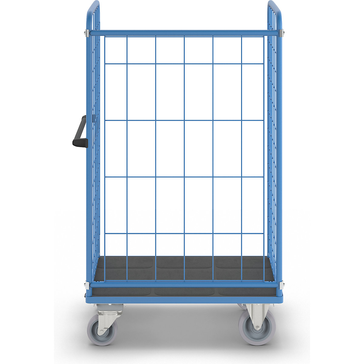 Policový vozík, drôtená mriežka z troch strán – eurokraft pro (Zobrazenie produktu 6)-5