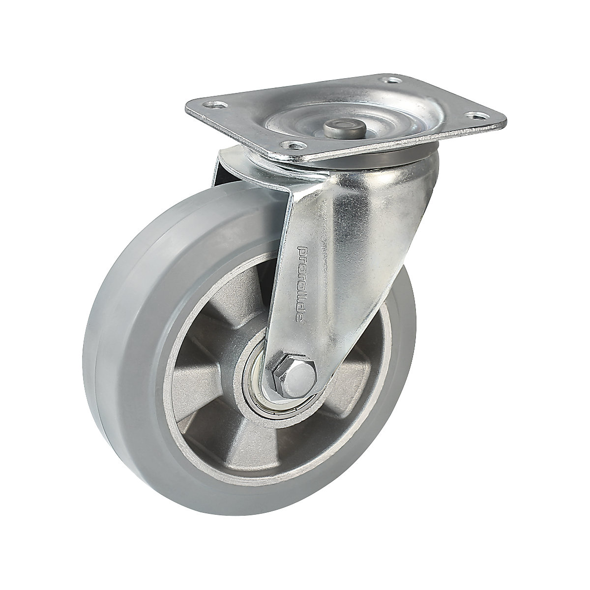 Anvelopă din cauciuc plin elastic, gri – Proroll