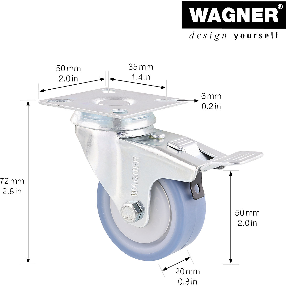 Roți pentru aparate DELUXE – Wagner (Imagine produs 2)-1