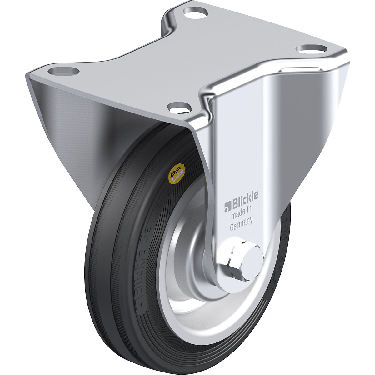 Roată fixă din tablă de oţel B-RD 100R &ndash; Blickle