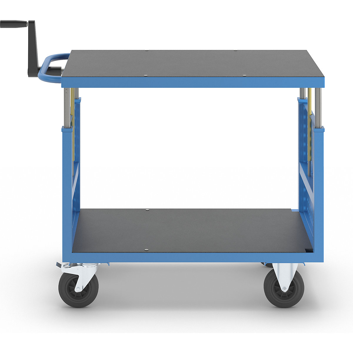 Assembly trolley, height adjustable – eurokraft pro (Product illustration 4)-3