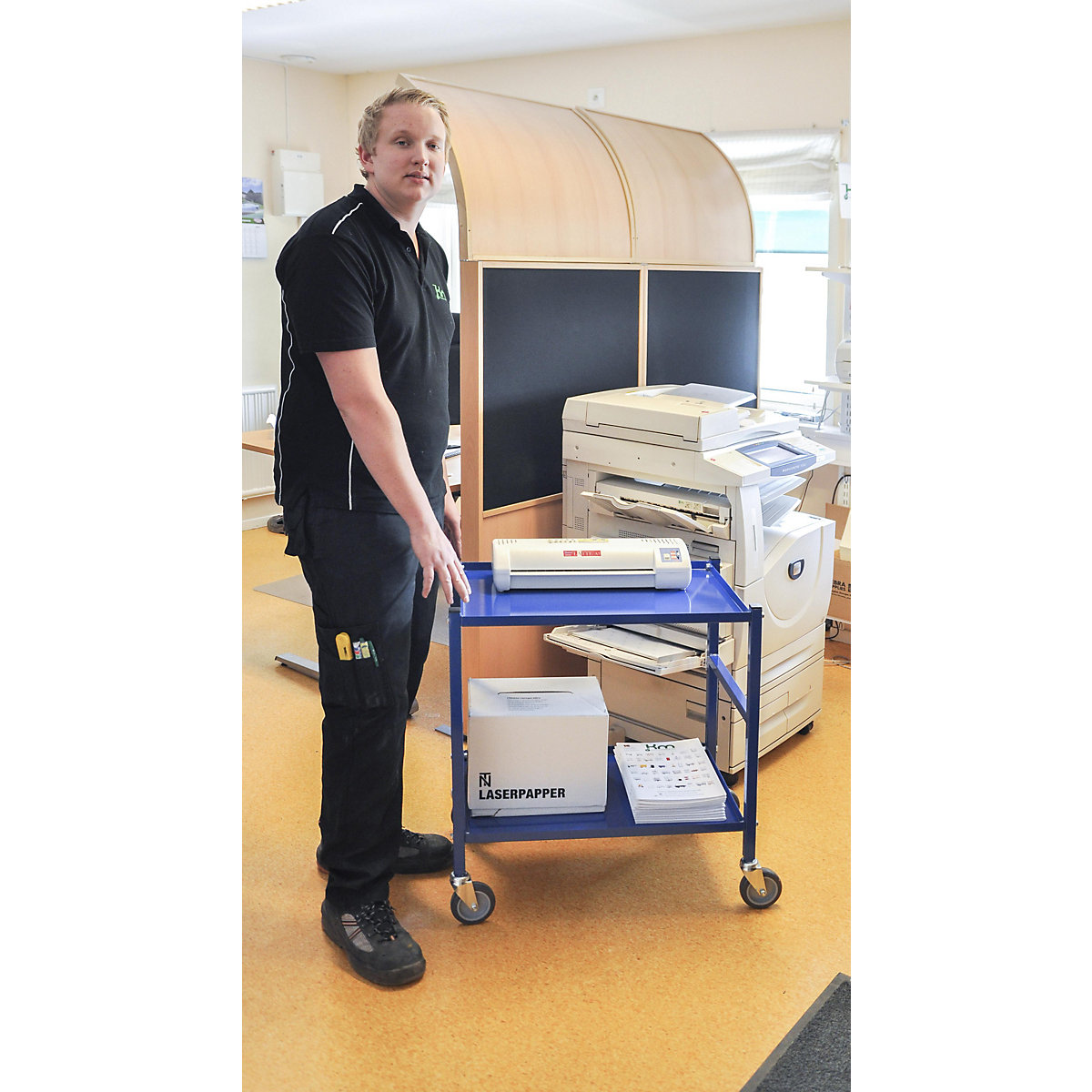 Table trolley with 2 shelves – Kongamek (Product illustration 3)-2