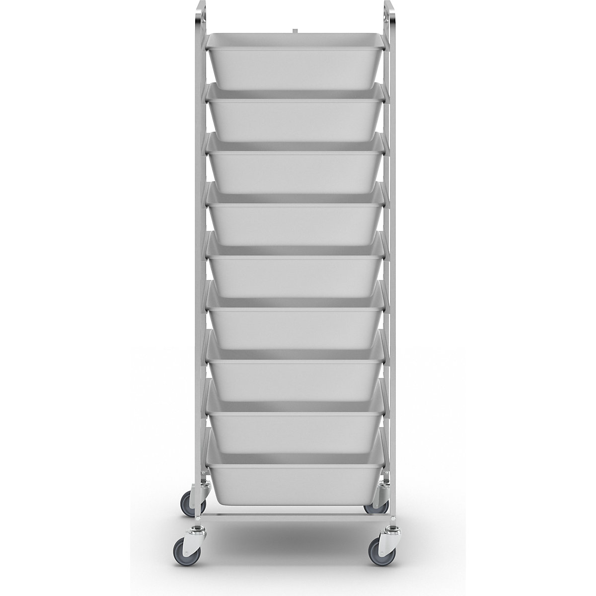 Stainless steel food trolley (Product illustration 2)-1