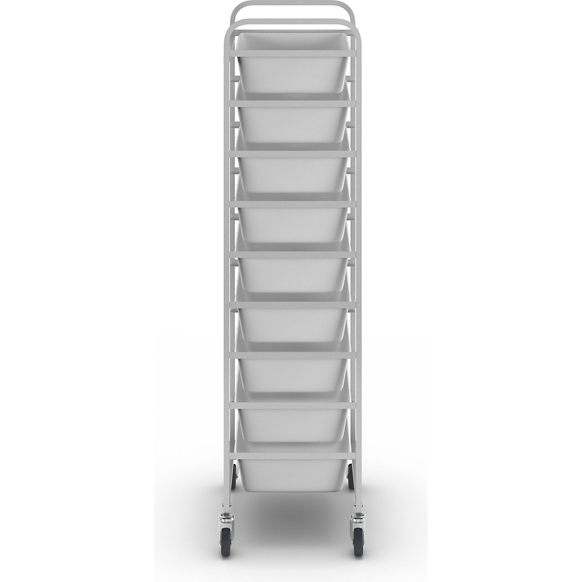 Stainless steel food trolley (Product illustration 3)-2