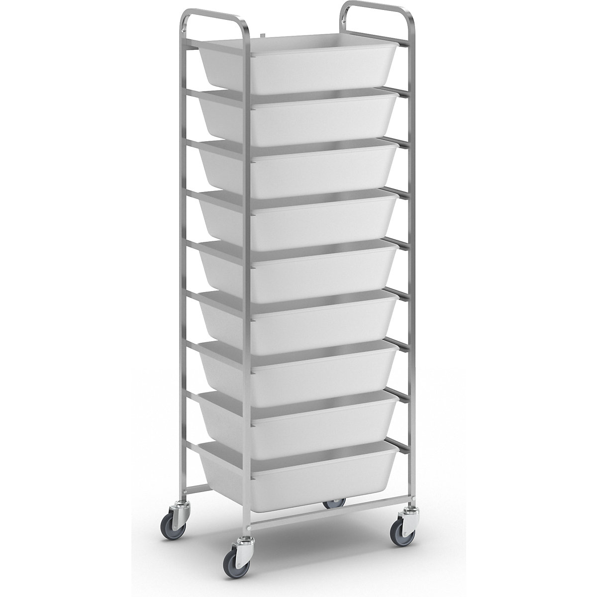 Stainless steel food trolley
