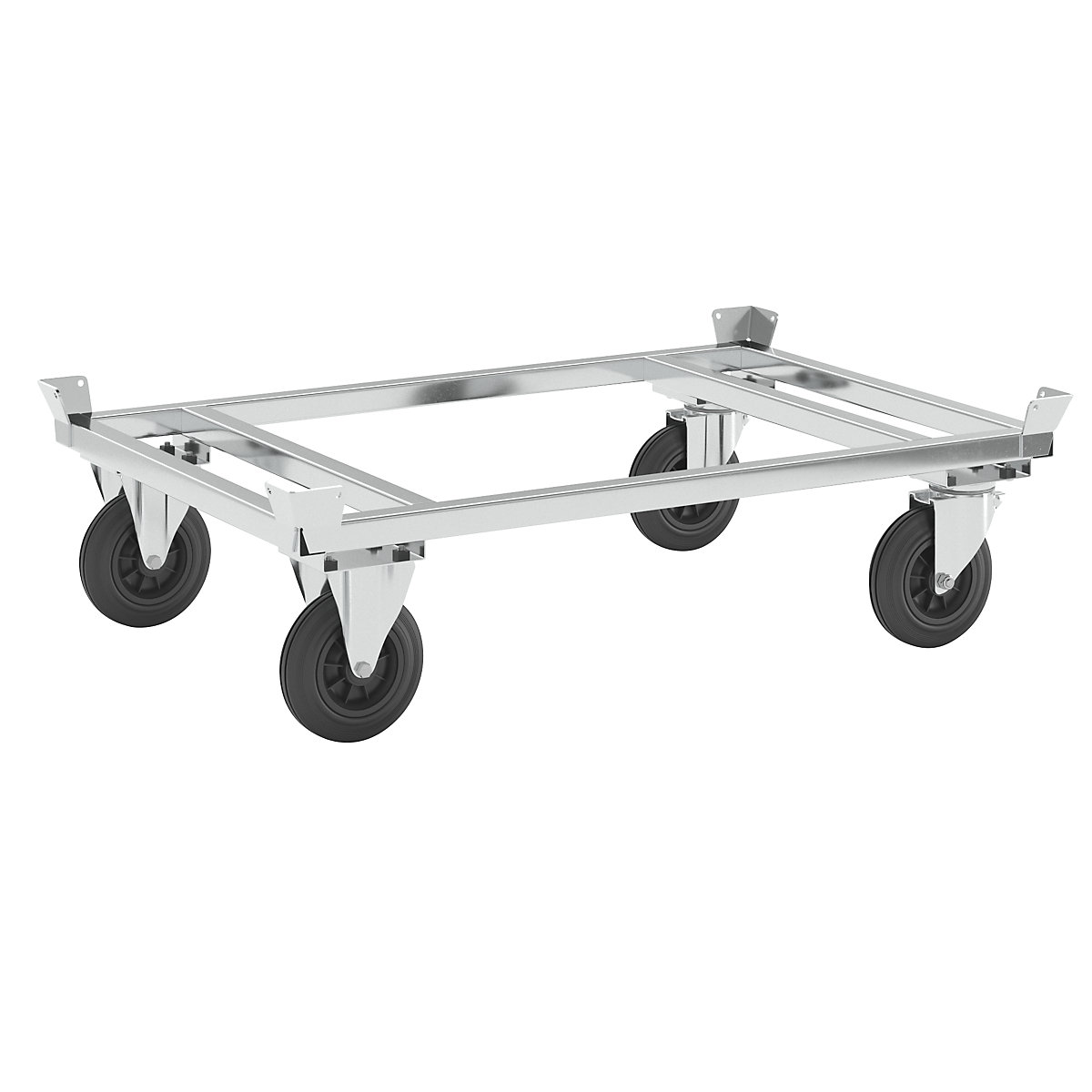 Pallet dolly, zinc plated - Kongamek