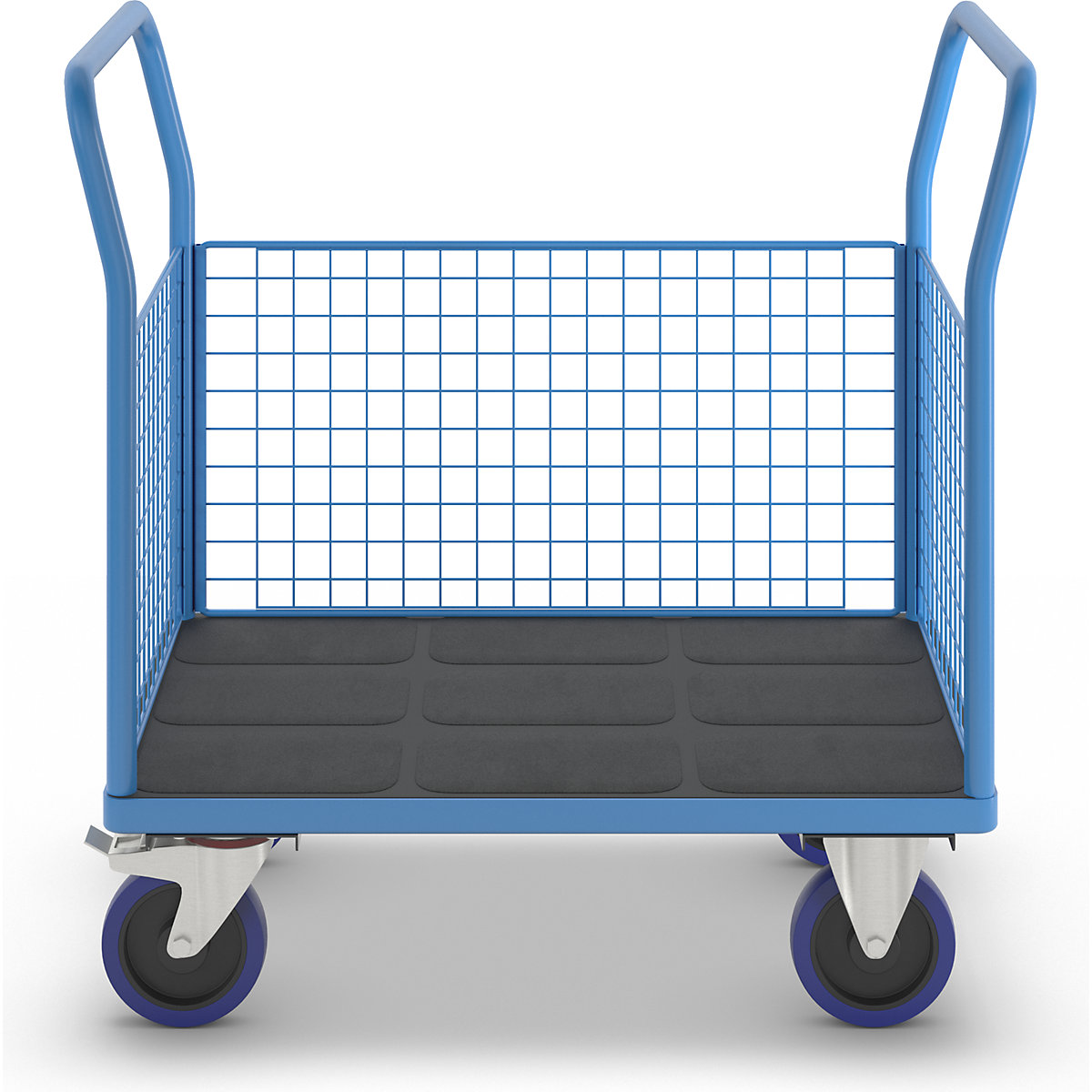 Platform truck with mesh panels – eurokraft pro (Product illustration 3)-2