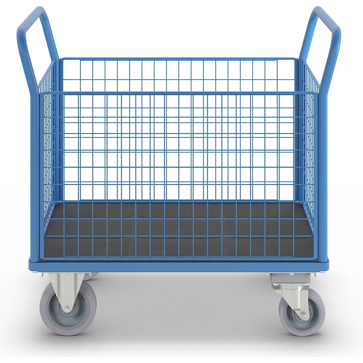 Platform truck with mesh panels – eurokraft pro (Product illustration 3)-2