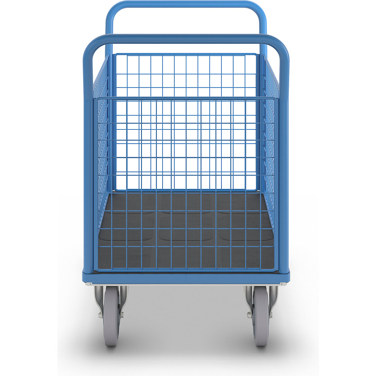 Platform truck with mesh panels – eurokraft pro (Product illustration 4)-3