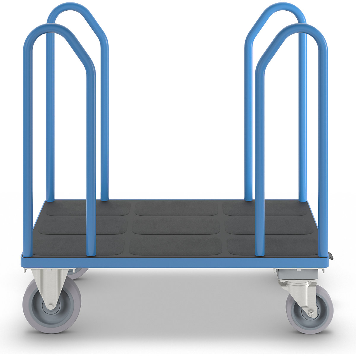 Platform truck with side rails – eurokraft pro (Product illustration 5)-4
