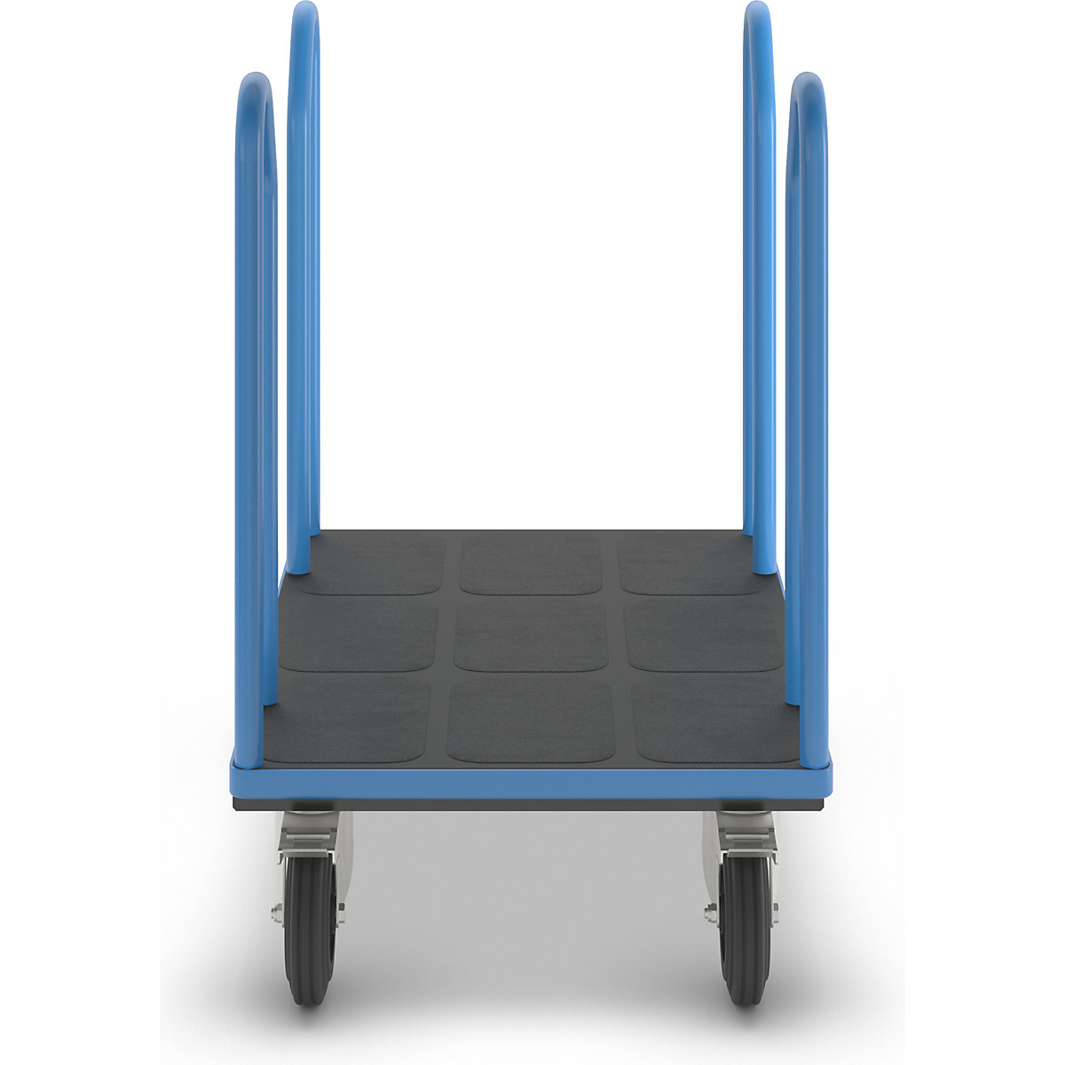 Platform truck with side rails – eurokraft pro (Product illustration 4)-3