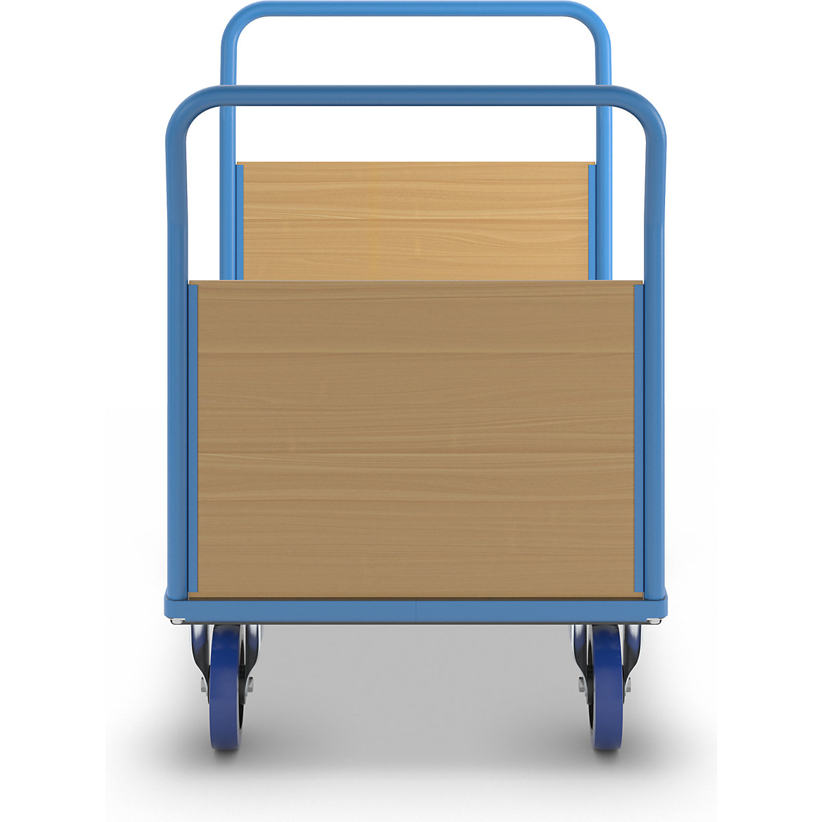 Platform truck with wooden panels – eurokraft pro (Product illustration 4)-3