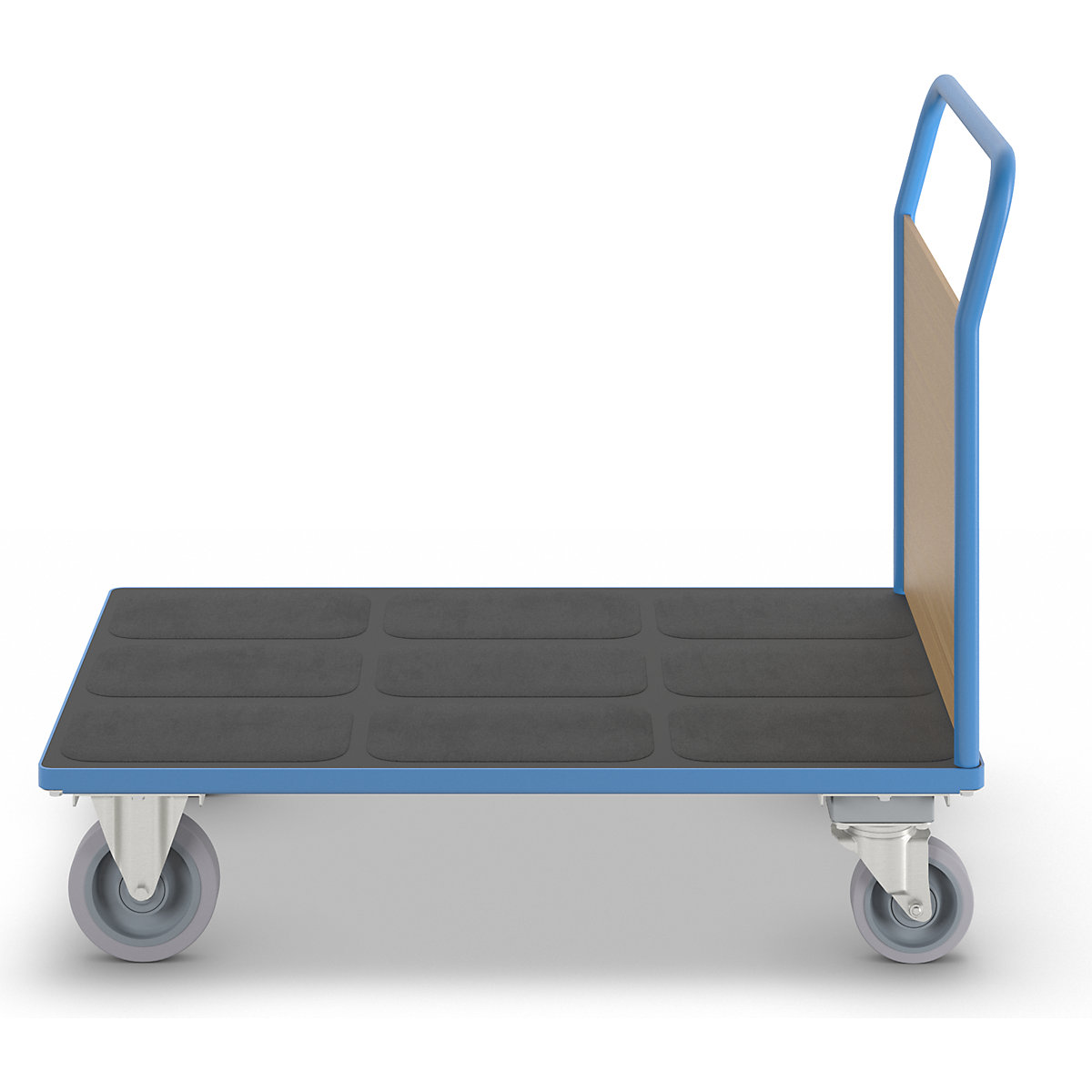 Platform truck with wooden panels – eurokraft pro (Product illustration 4)-3