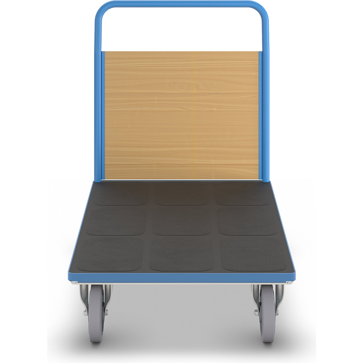 Platform truck with wooden panels – eurokraft pro (Product illustration 5)-4