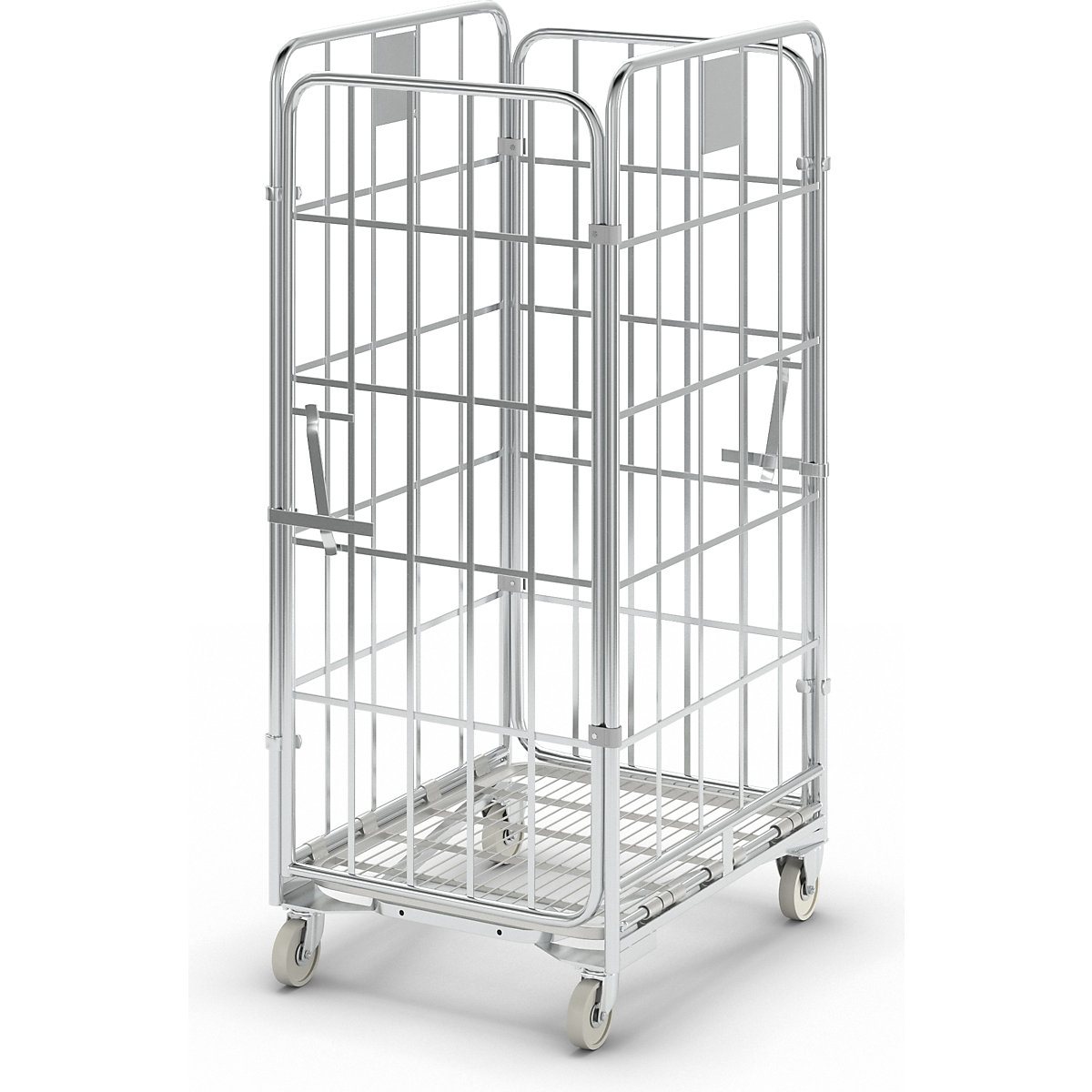 Roll container, nestable