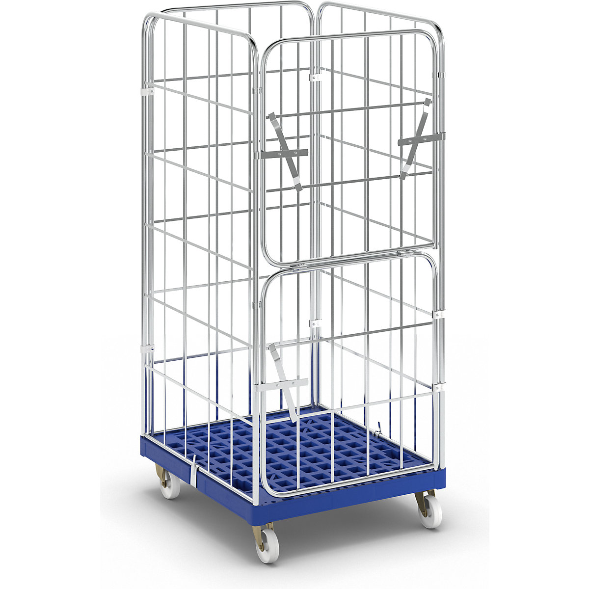 Roll container with plastic dolly (Product illustration 3)-2