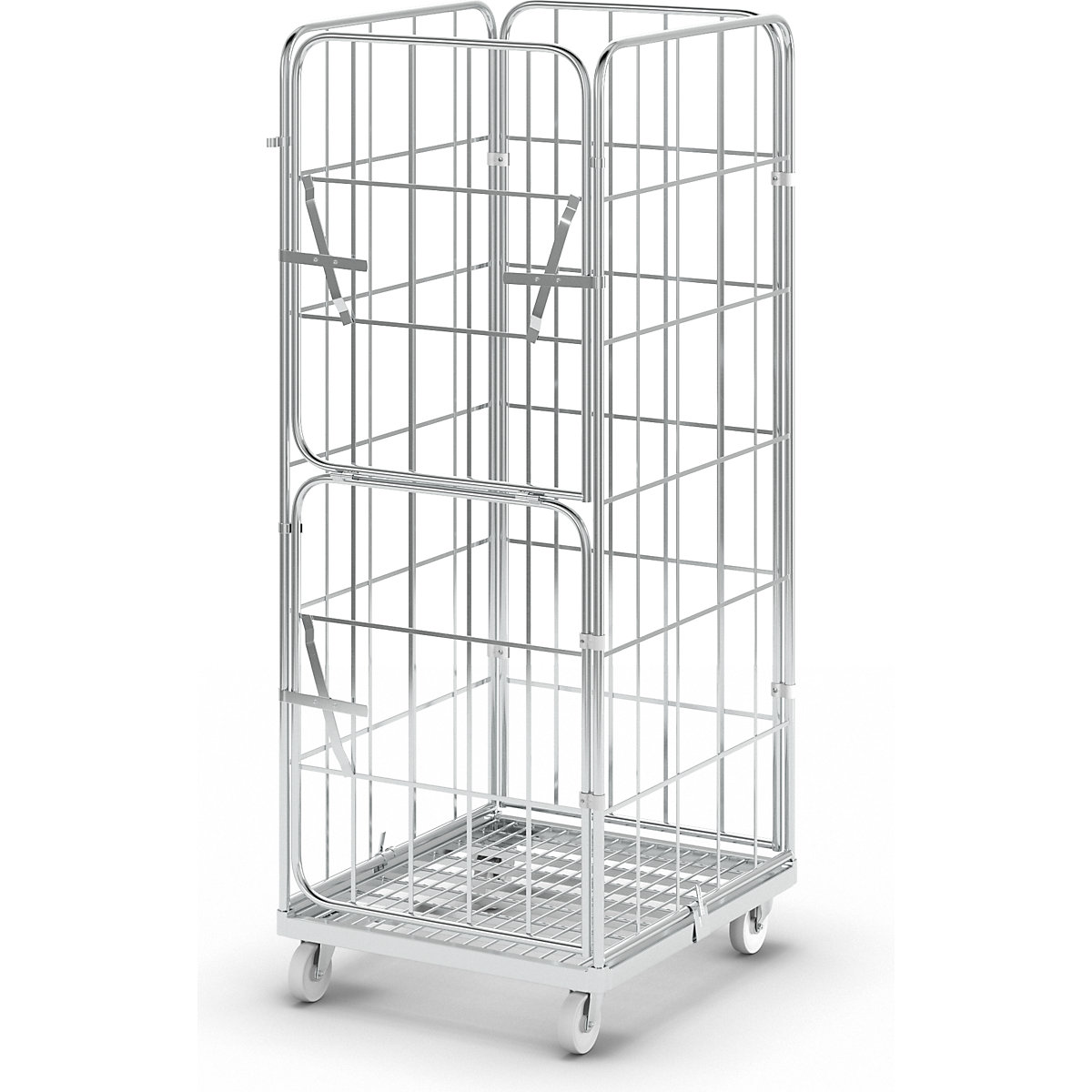 Steel roll container