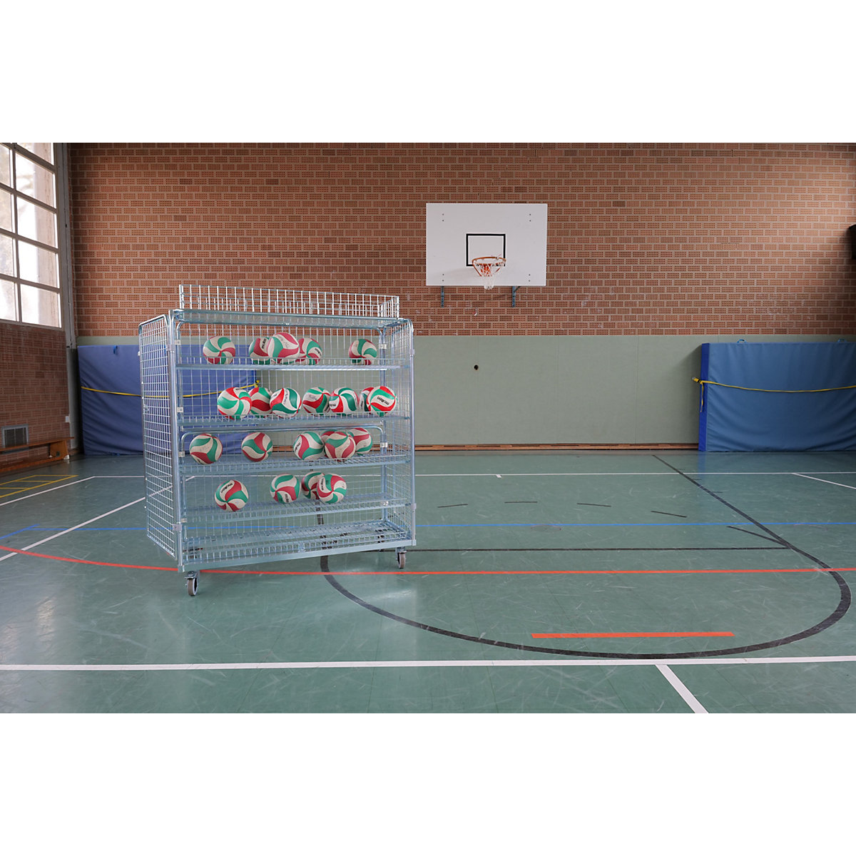 Steel roll container with hinged doors (Product illustration 4)-3