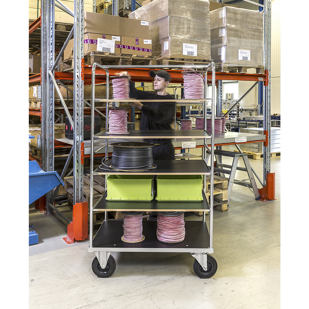 KM338 multi-shelf truck – Kongamek (Product illustration 3)-2