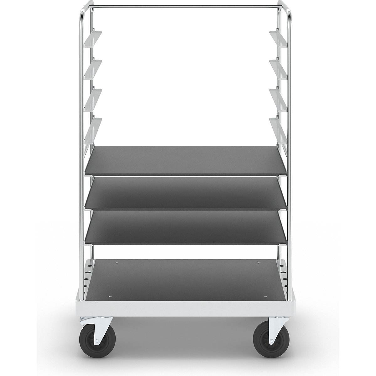 Multi-shelf truck, zinc plated – Kongamek (Product illustration 8)-7