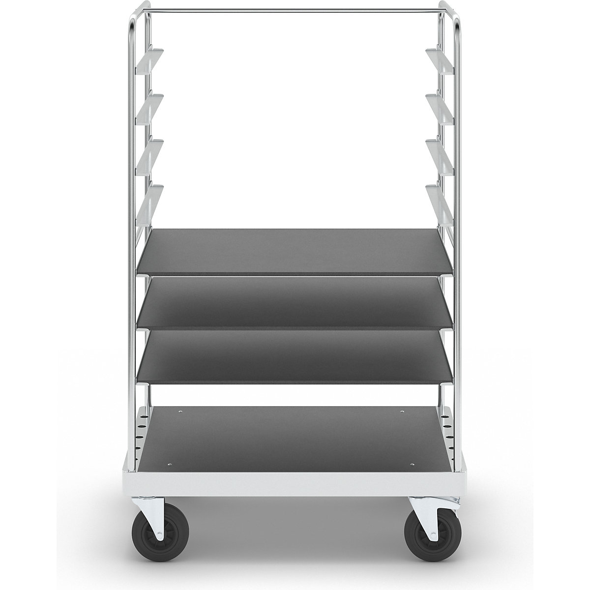 Multi-shelf truck, zinc plated – Kongamek (Product illustration 10)-9