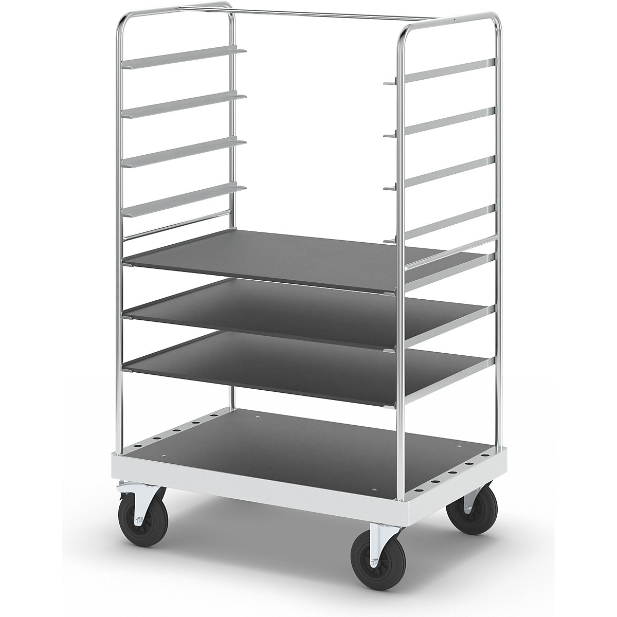 Multi-shelf truck, zinc plated – Kongamek (Product illustration 12)-11