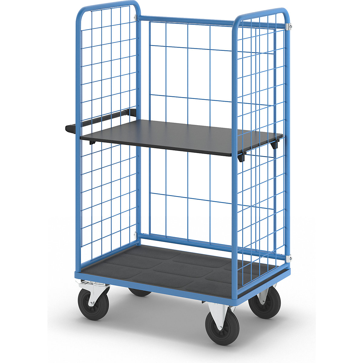 Shelf truck, wire mesh on three sides – eurokraft pro (Product illustration 8)-7