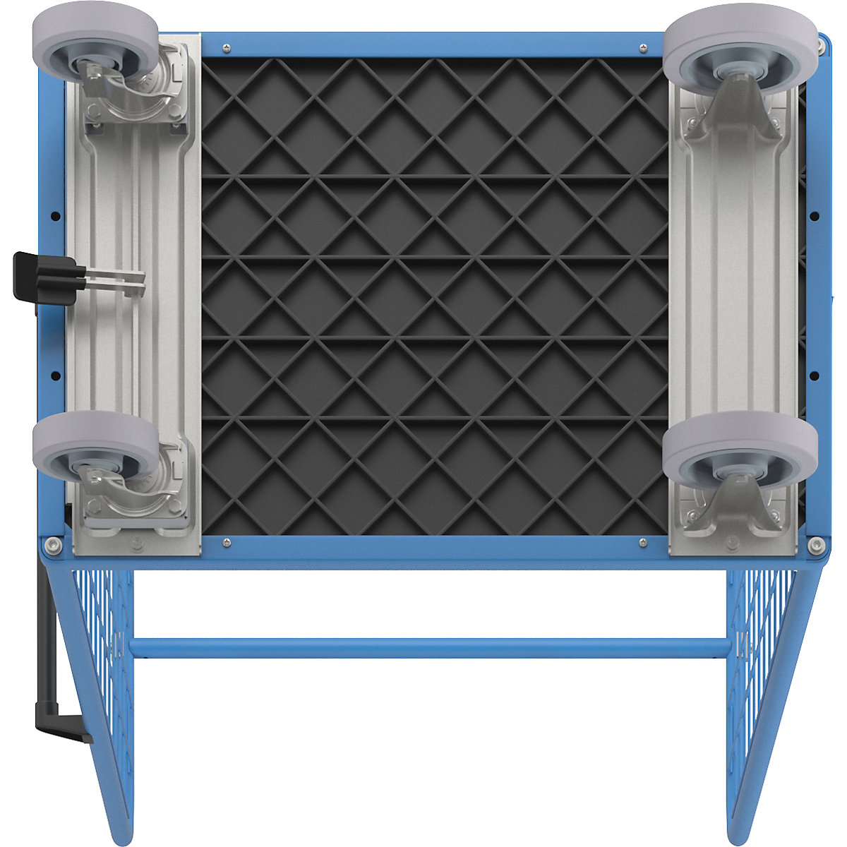 Shelf truck with mesh side panels – eurokraft pro (Product illustration 7)-6