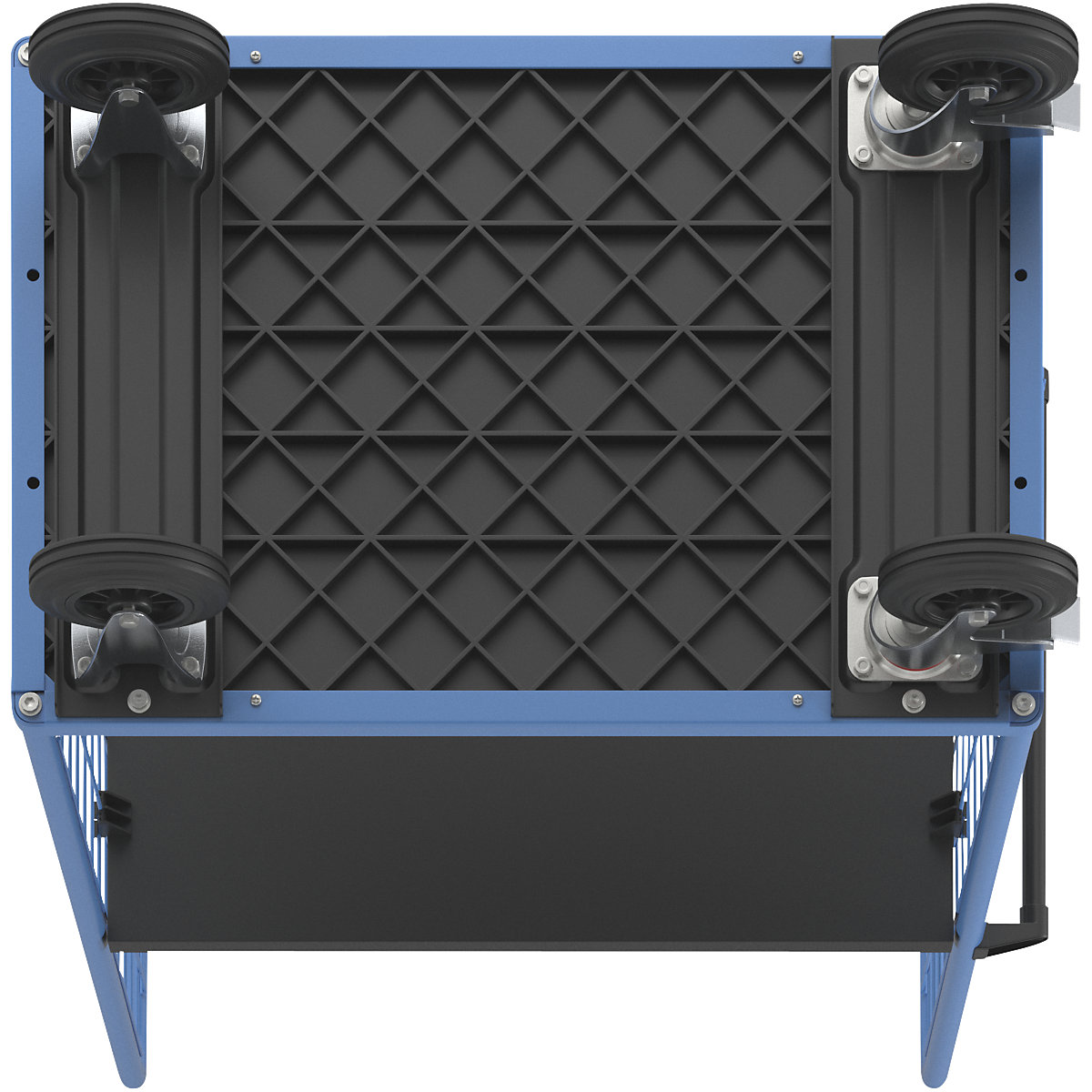 Shelf truck with mesh side panels – eurokraft pro (Product illustration 6)-5