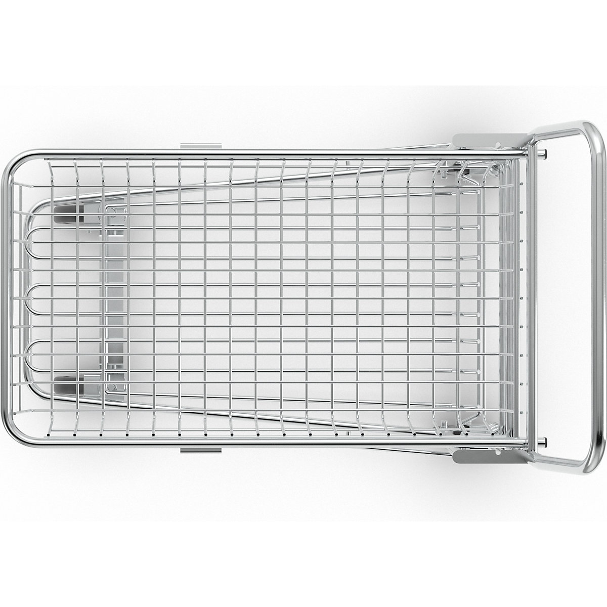 Shopping trolley, zinc plated – Kongamek (Product illustration 3)-2