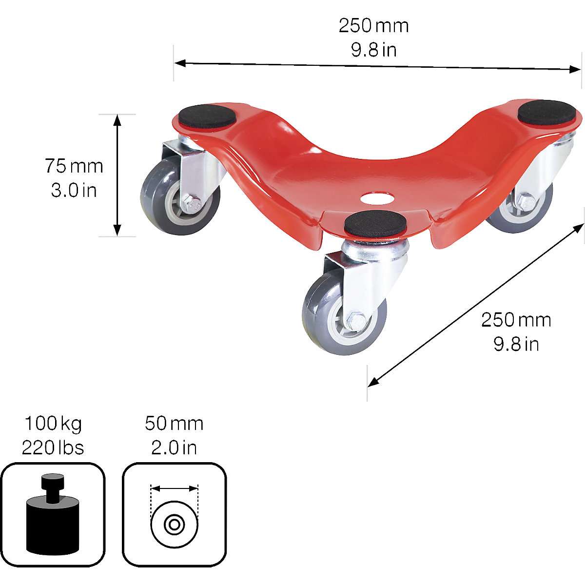 Furniture dolly – Wagner (Product illustration 2)-1