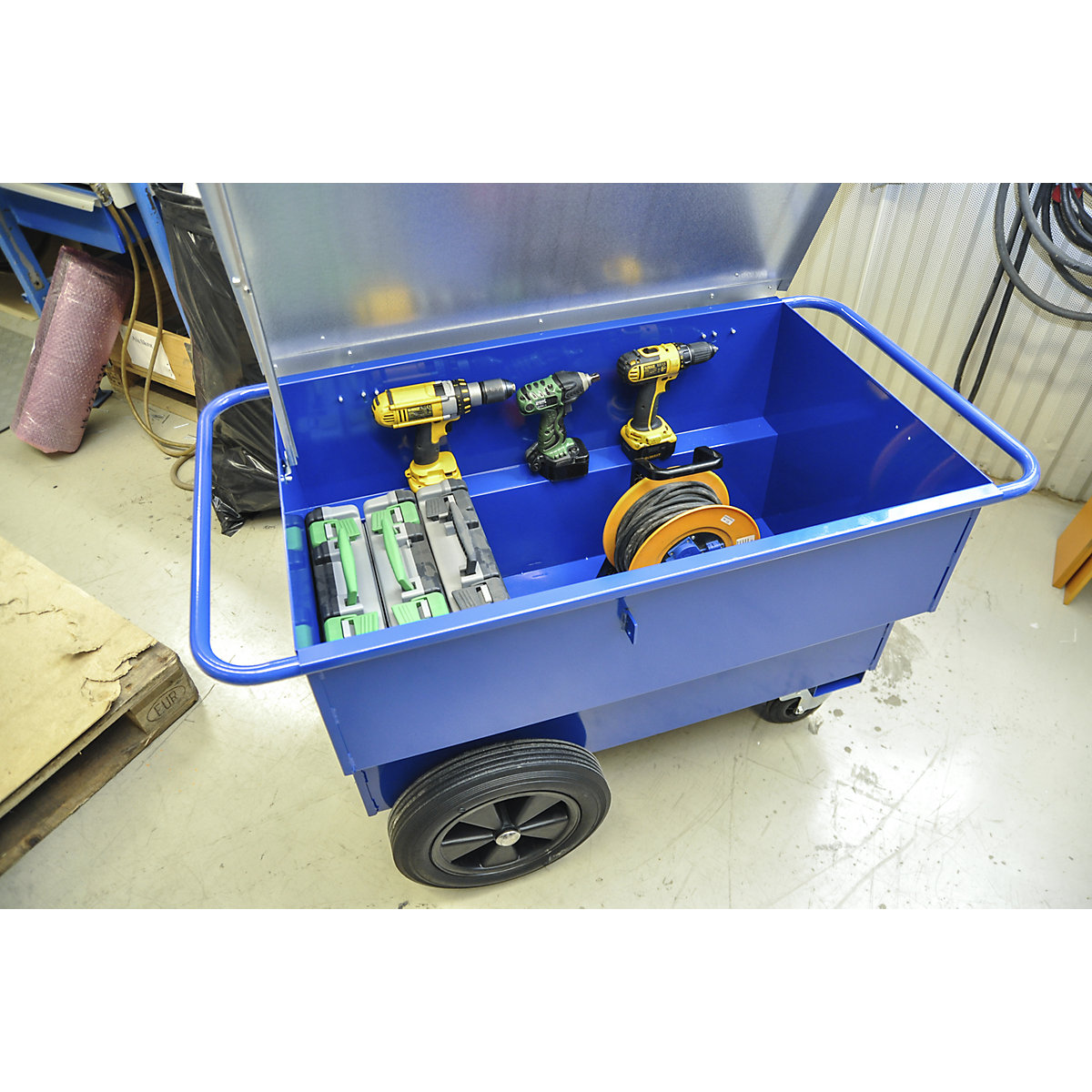 Tool trolley with 2 push handles – Kongamek (Product illustration 2)-1