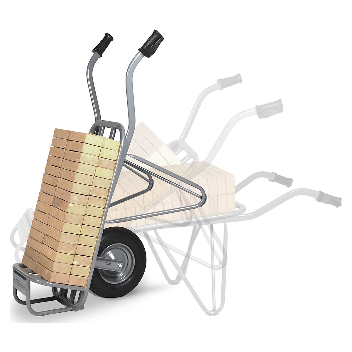 Brick and tile wheel barrow – MATADOR (Product illustration 5)-4