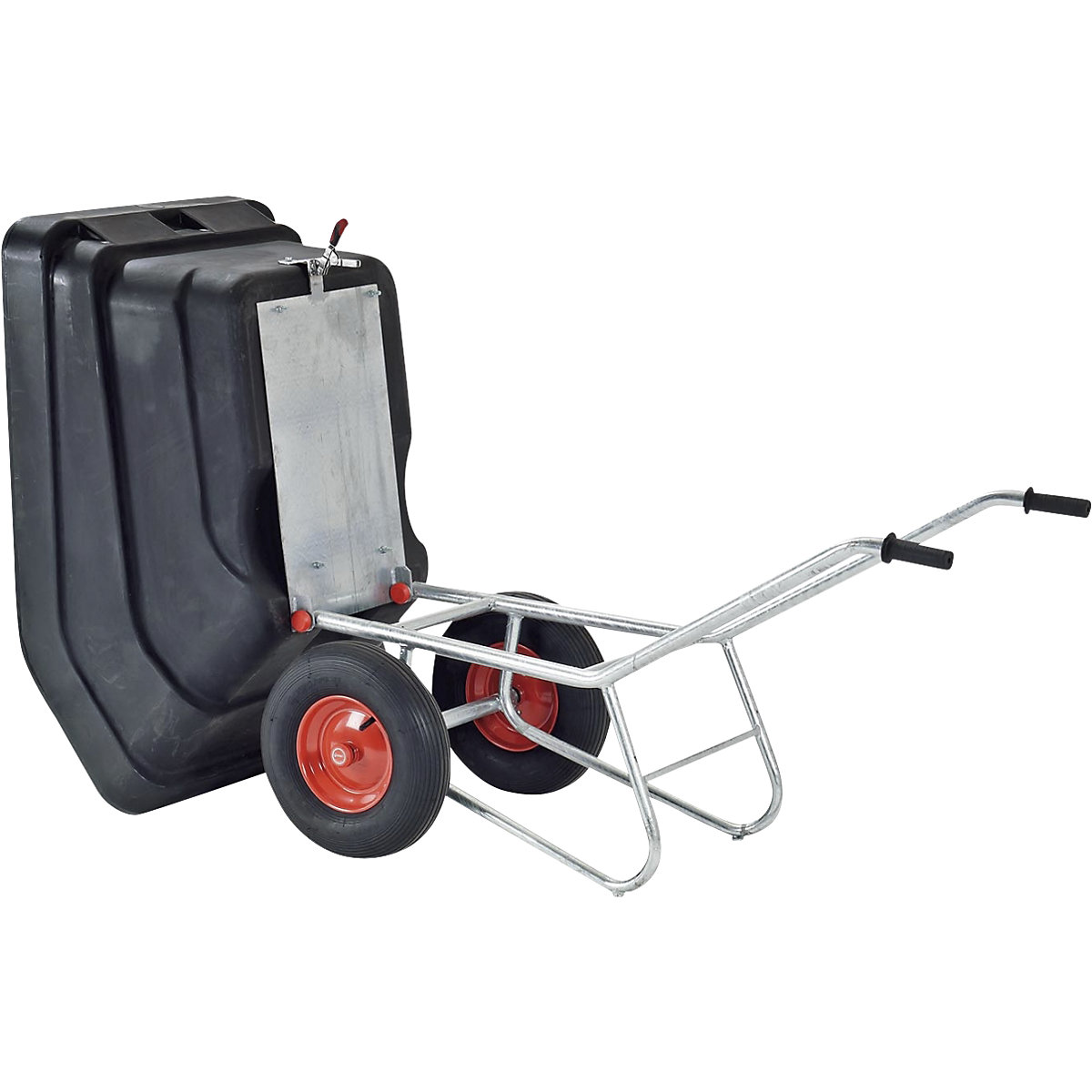Compact wheelbarrow with galvanized frame (Product illustration 2)-1