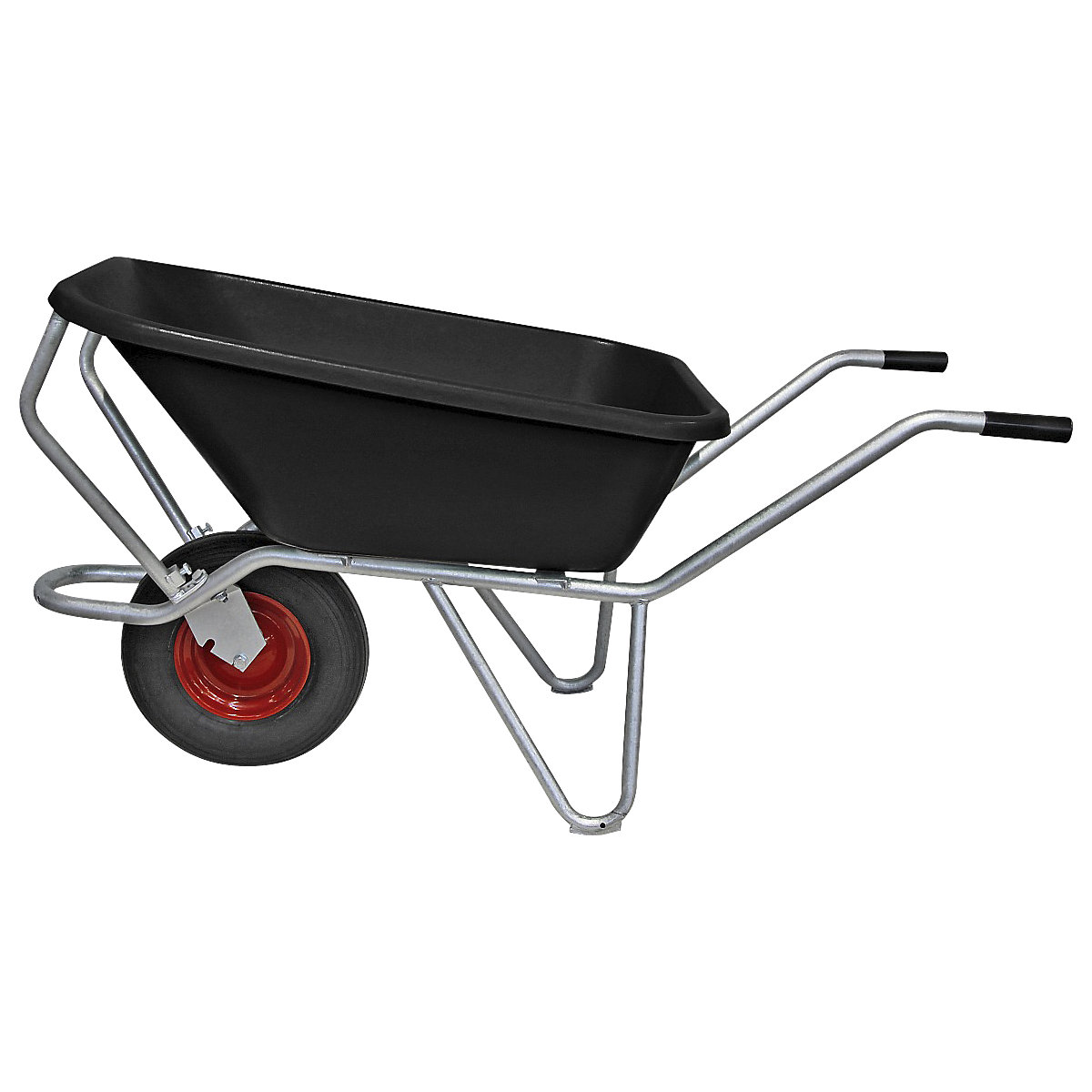 Wheelbarrow with galvanized frame